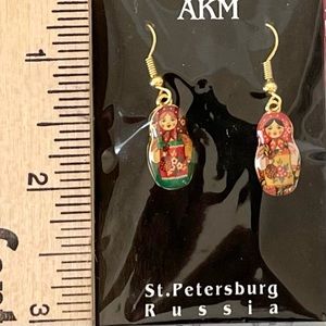 Russian Matryoshka (Nesting) Doll Earrings